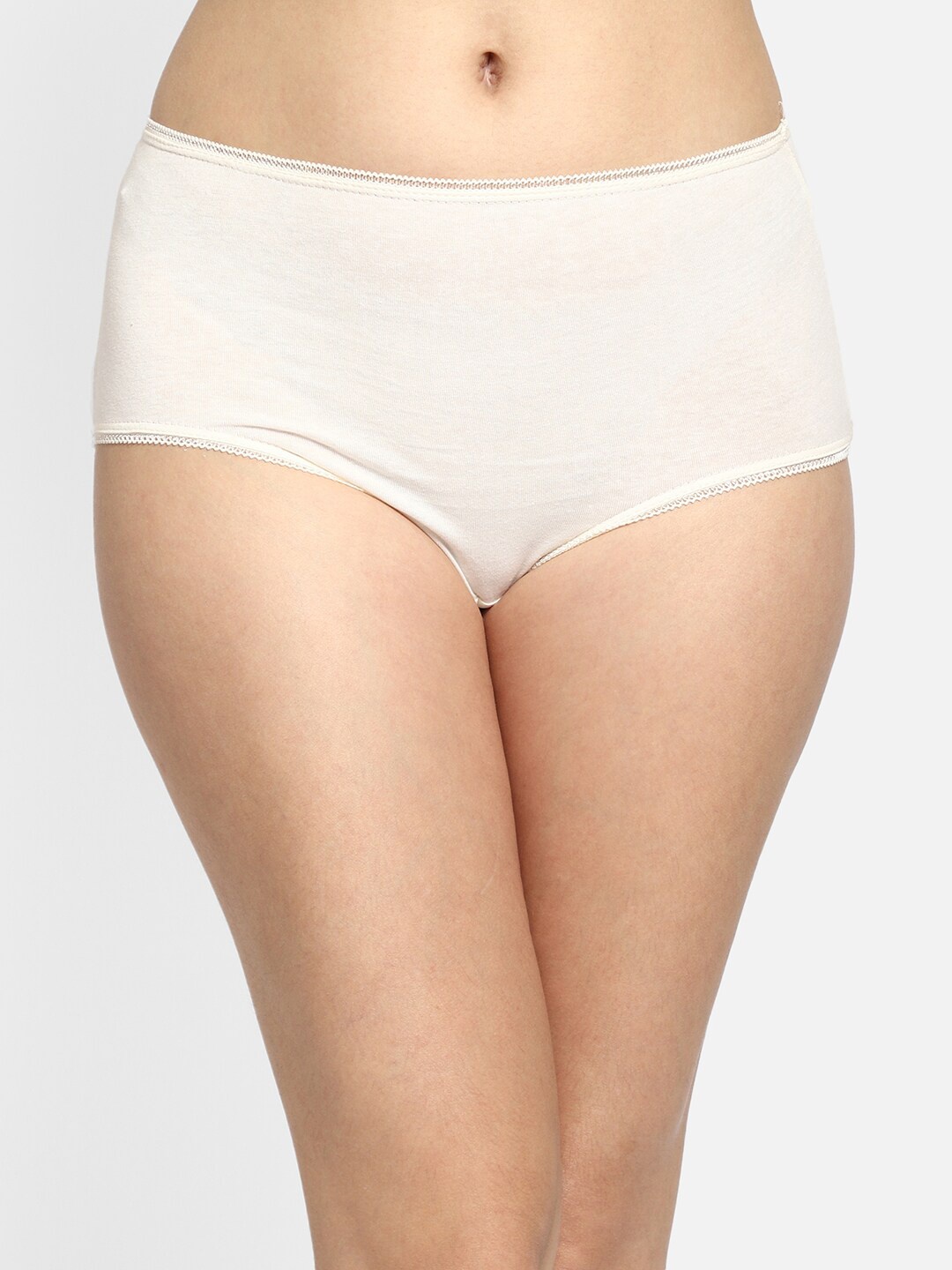 

Clovia Women White Solid Cotton Hipster Briefs PN2303P183XL