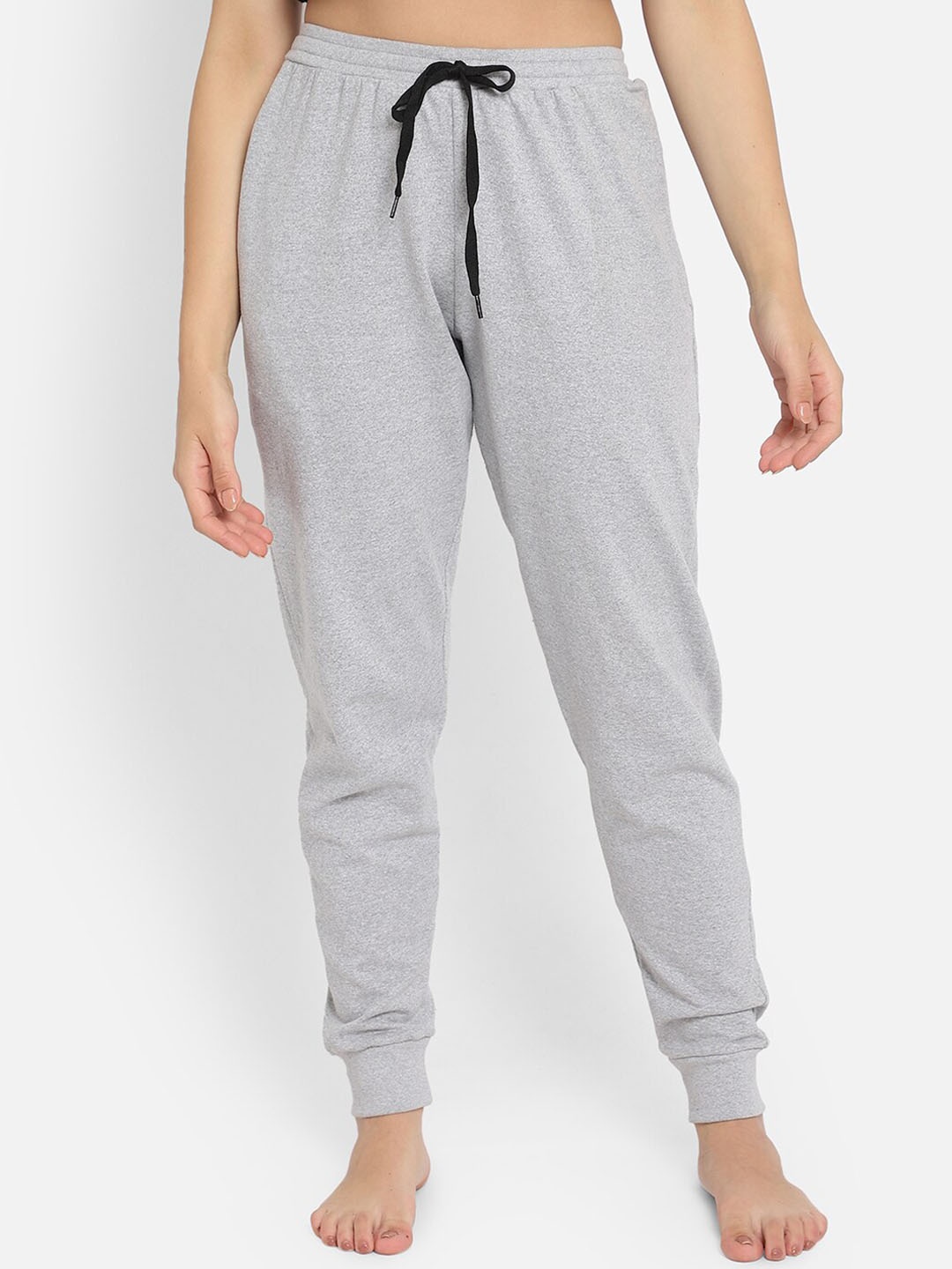 

Clovia Women Grey Solid Joggers