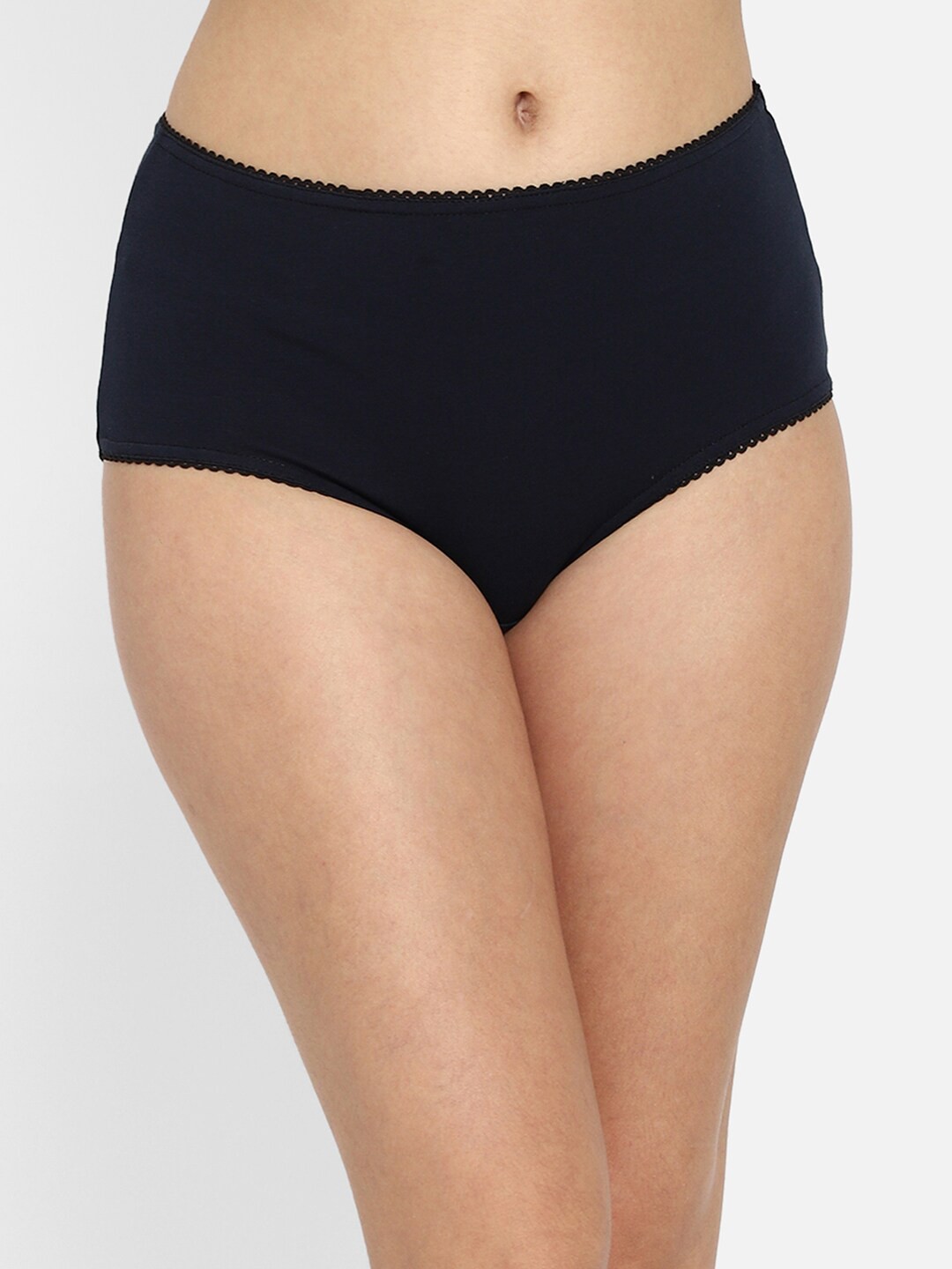 

Clovia Women Blue Solid Cotton Hipster Briefs