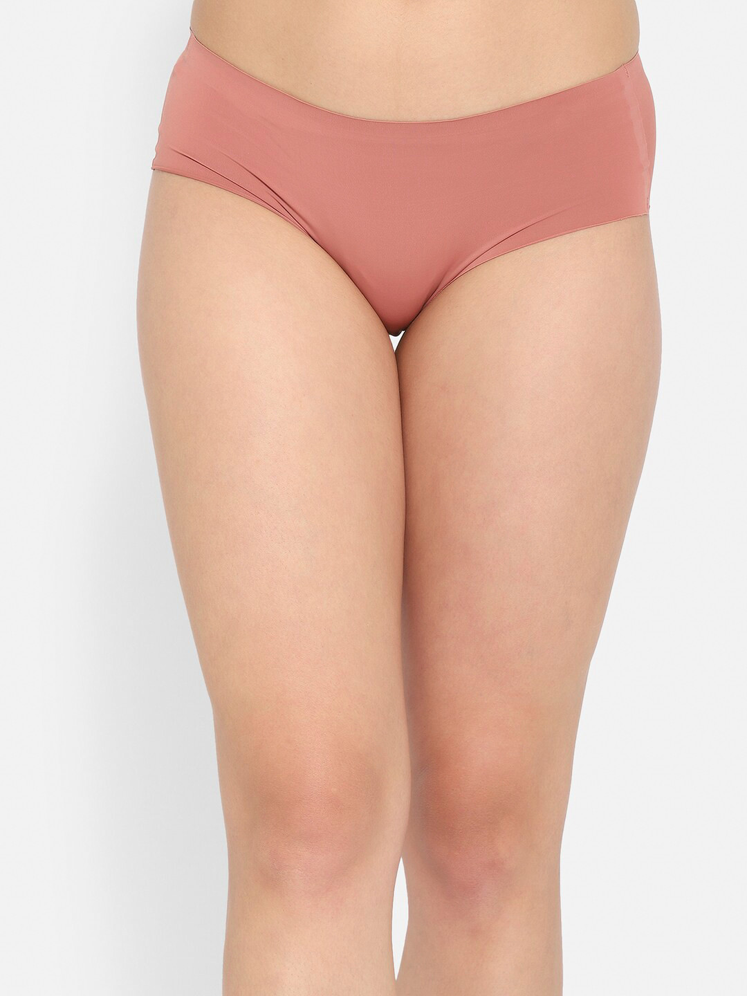 

Clovia Women Pink Solid Seamless Hipster Briefs