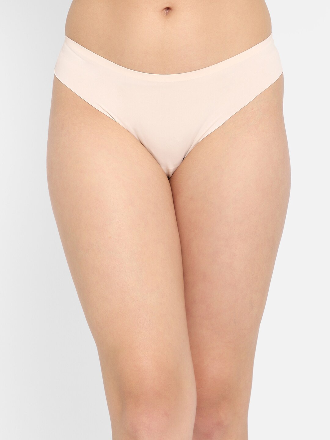 

Clovia Women Beige Solid Bikini Briefs