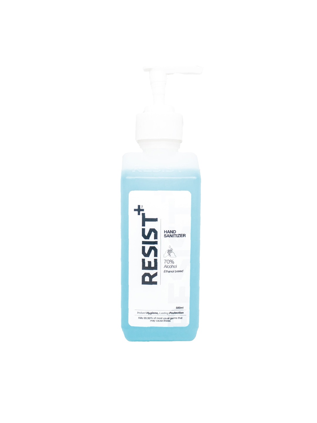 

RESIST PLUS 70% Ethanol-Based Alcohol Hand Sanitizer - 500ml, Blue