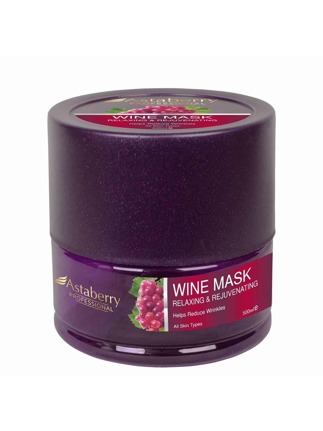 

Astaberry Professional Relaxing & Rejuvenating Wine Mask- 500ml, Red