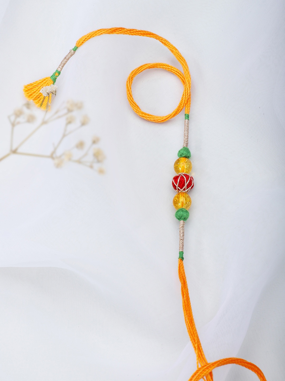 

Fabindia Orange & Yellow Wraparound Rakhi