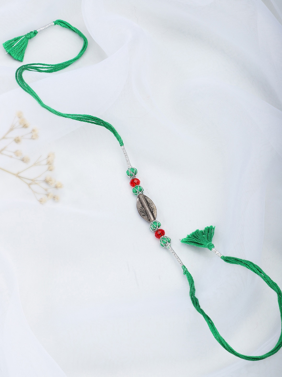 

Fabindia Green Wraparound Rakhi