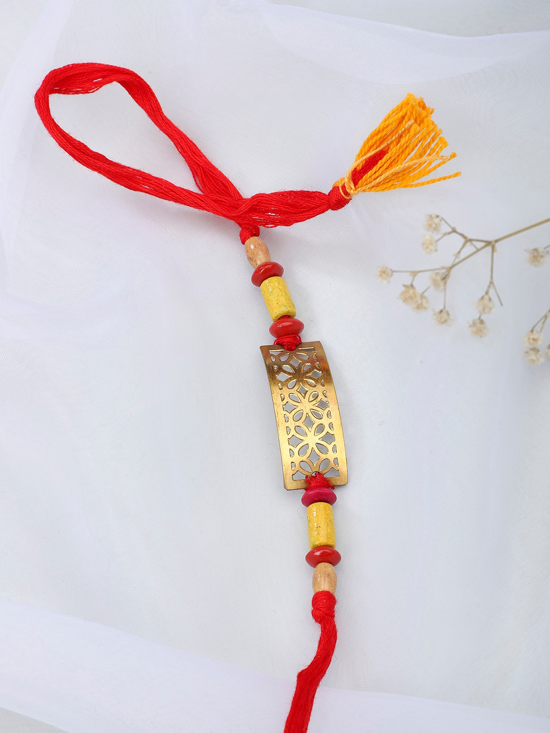 

Fabindia Red & Yellow Thread Rakhi