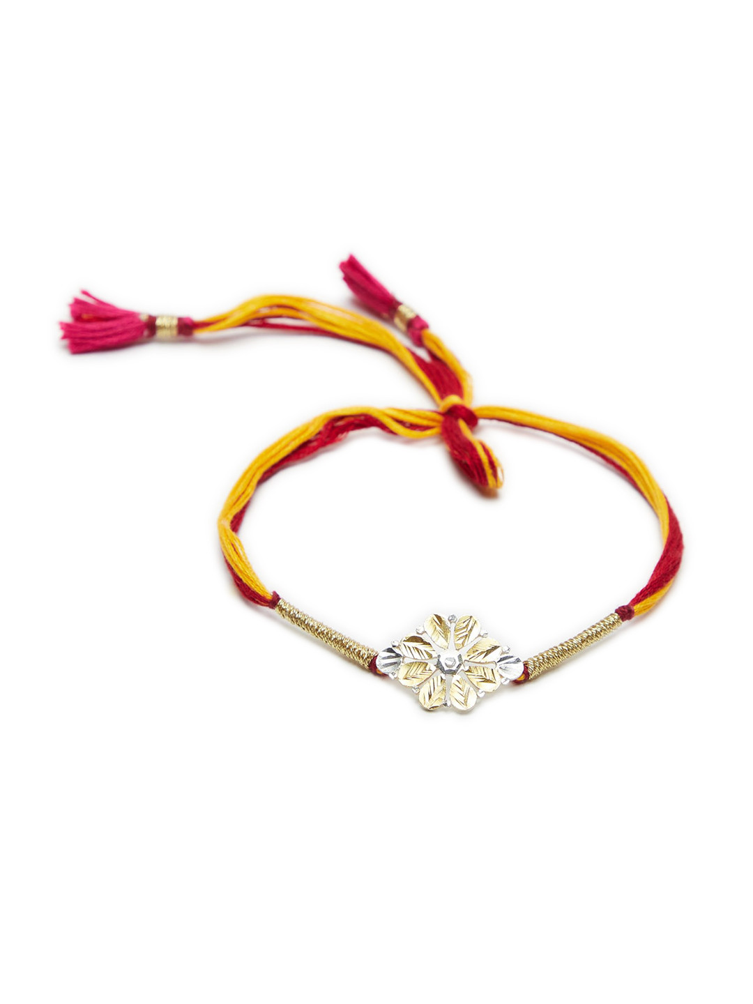 

Fabindia Yellow & Red Wraparound Rakhi