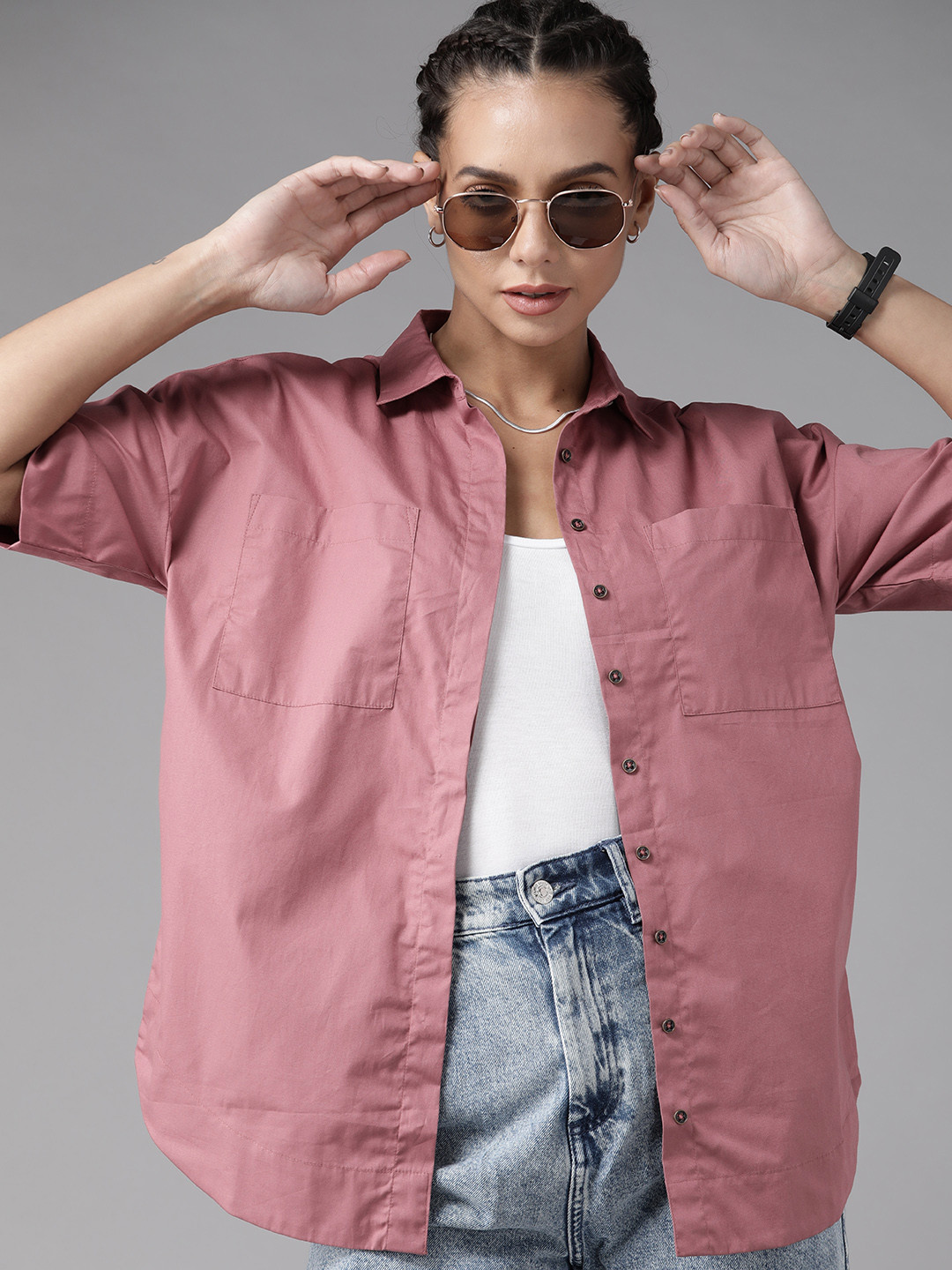 

Roadster Women Rose Casual Shirt