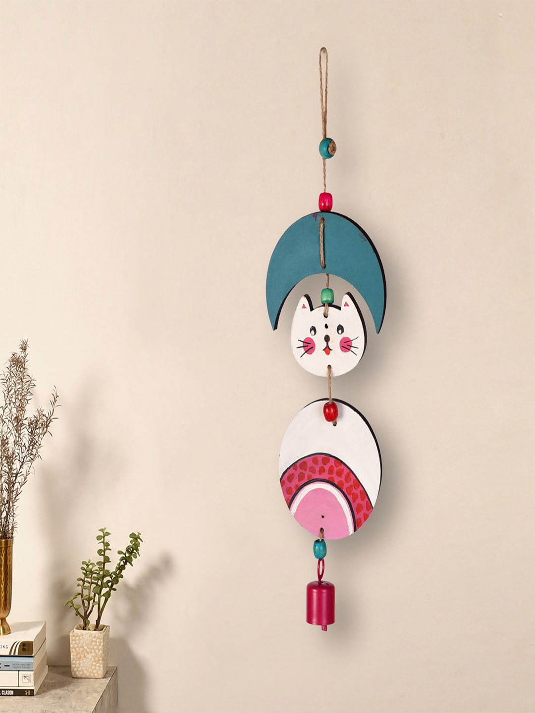 

AAKRITI ART CREATIONS Multicolored Hello Kitty Wind Chime, Multi