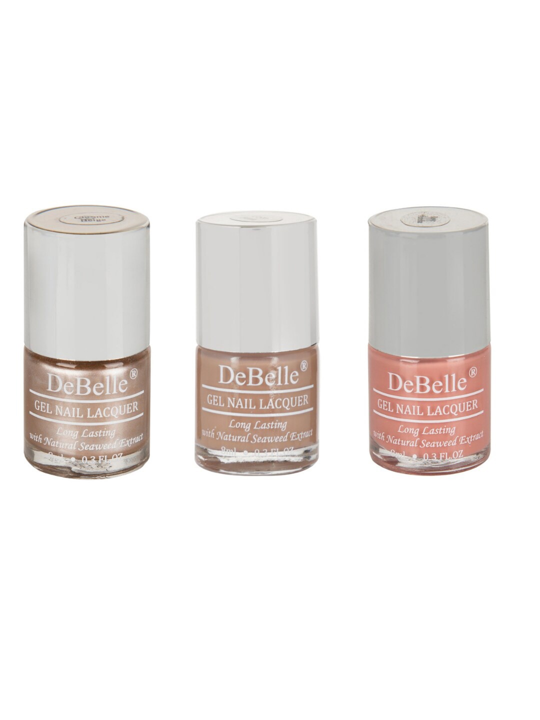 

DeBelle Set Of 3 Gel Nail Polish - 8ml Each, Beige