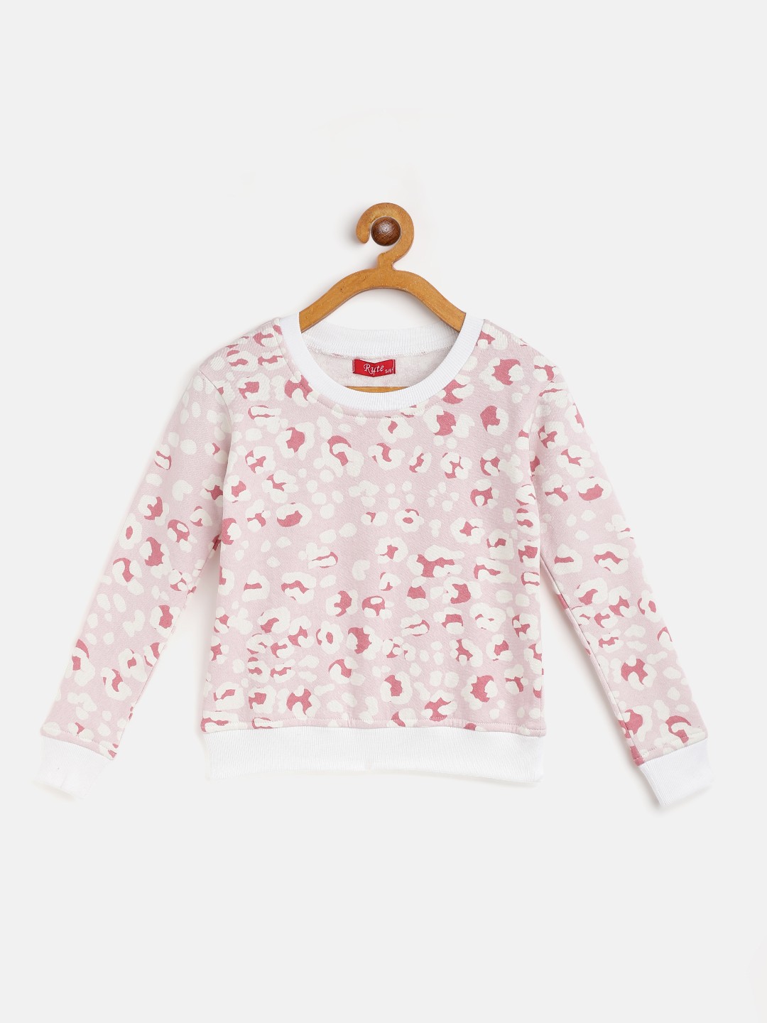 

Rute Boys Red Printed Cotton Fleece Sweatshirt