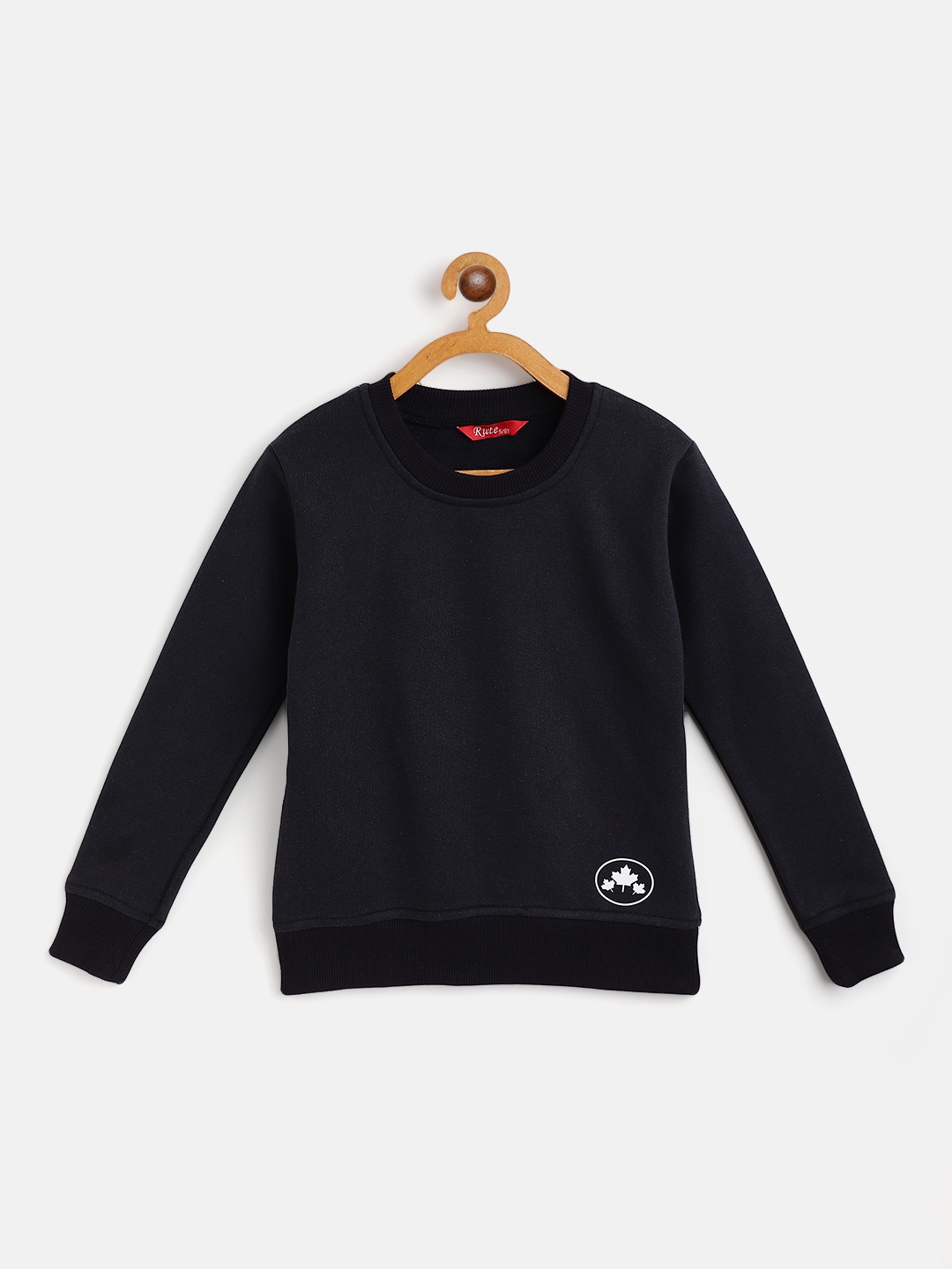 

Rute Boys Navy Blue Cotton Fleece Pullover
