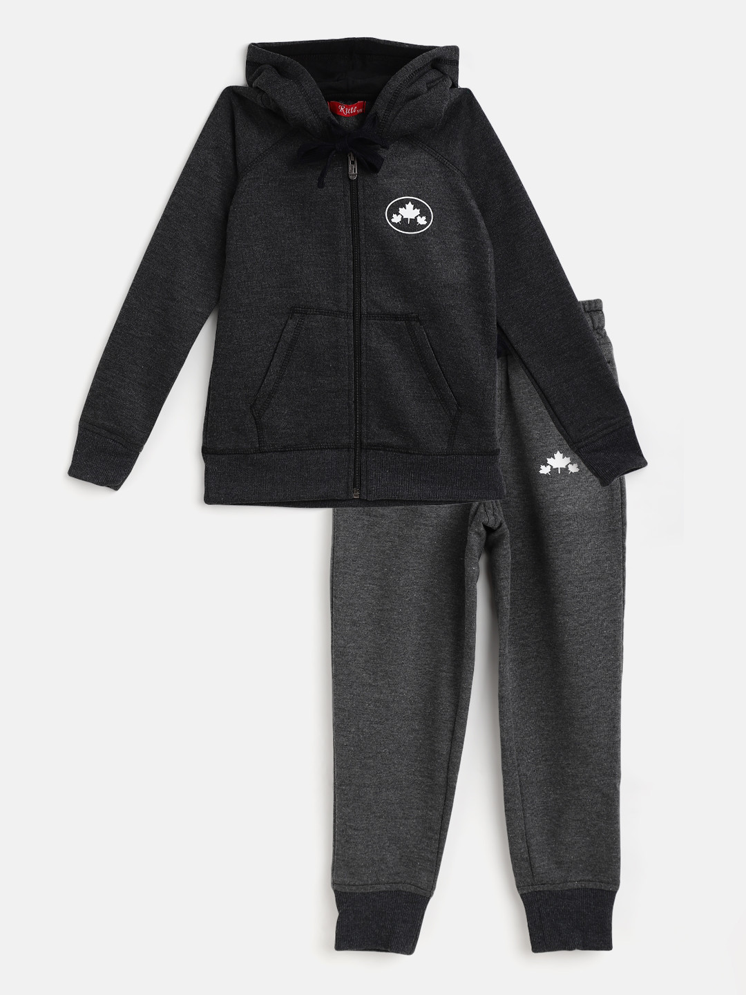 

Rute Boys Charcoal T-shirt with Pyjamas