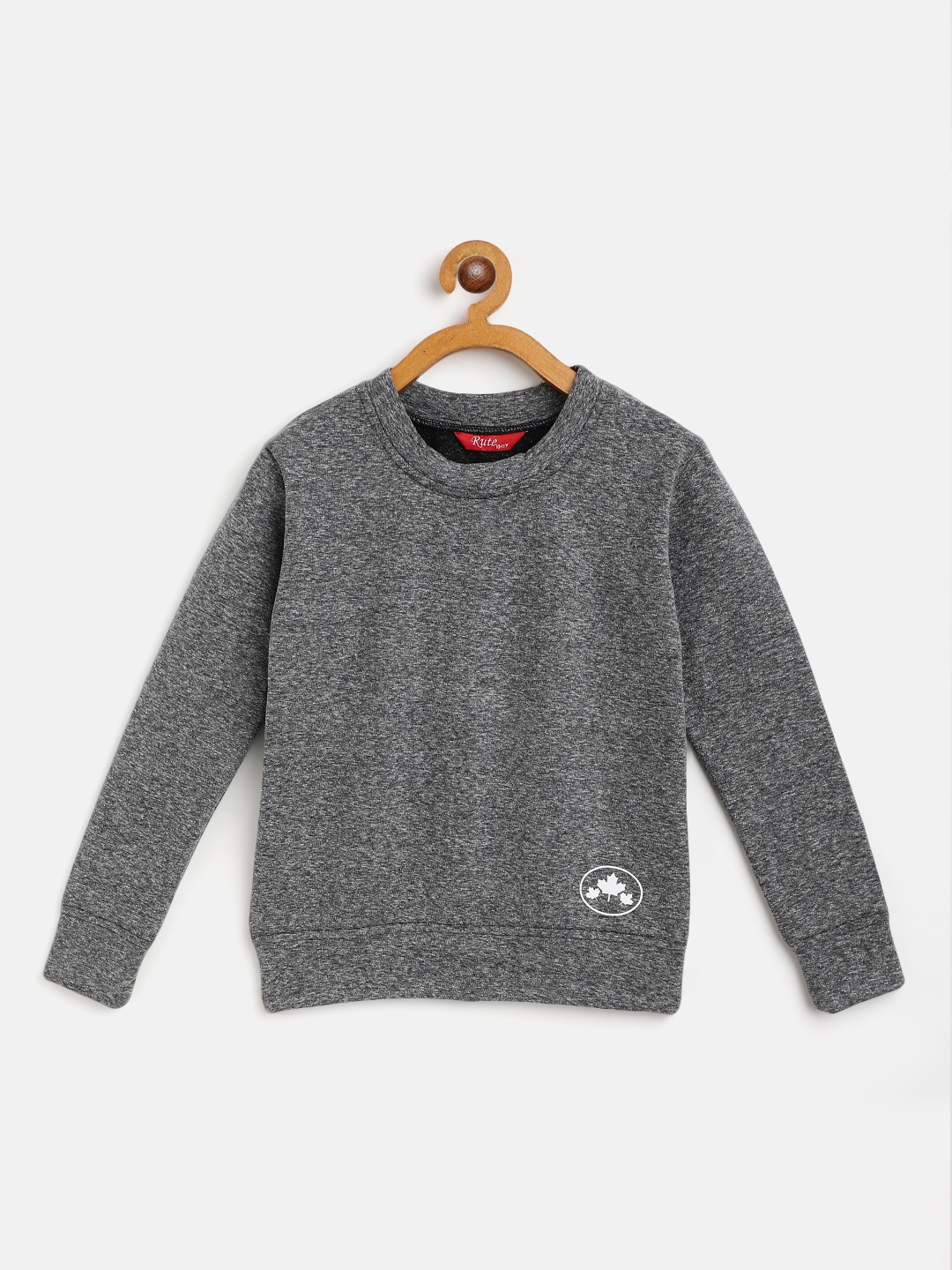 

Rute Boys Grey Cotton Fleece Sweatshirt