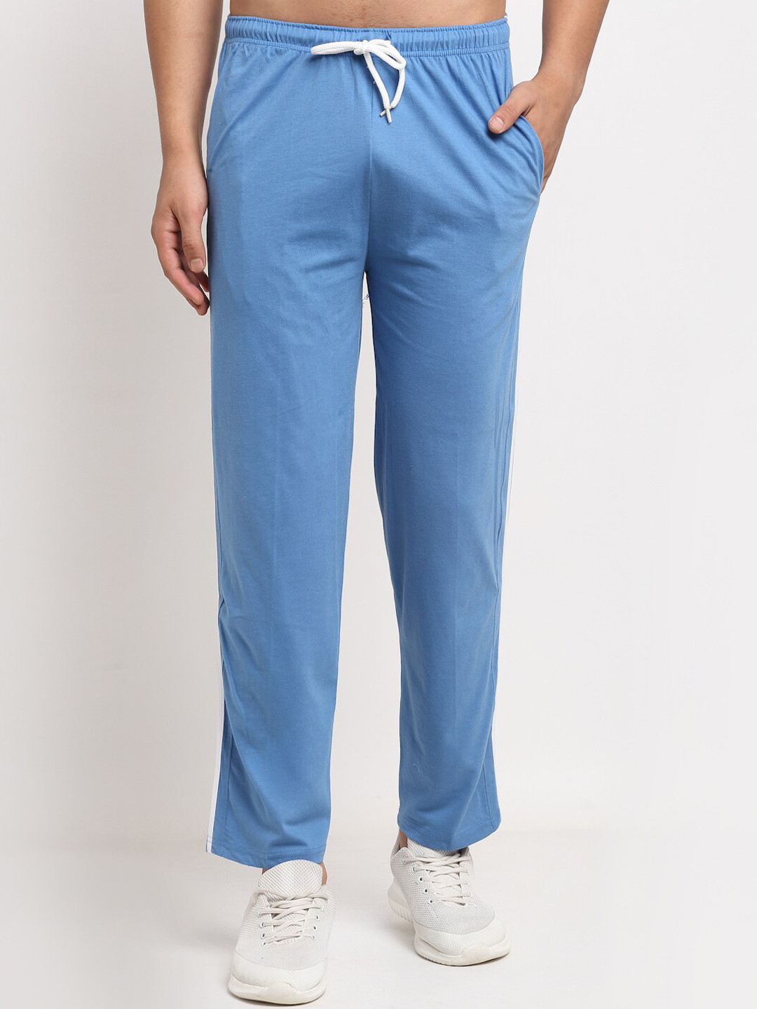 

VIMAL JONNEY Men Blue Solid Track Pants