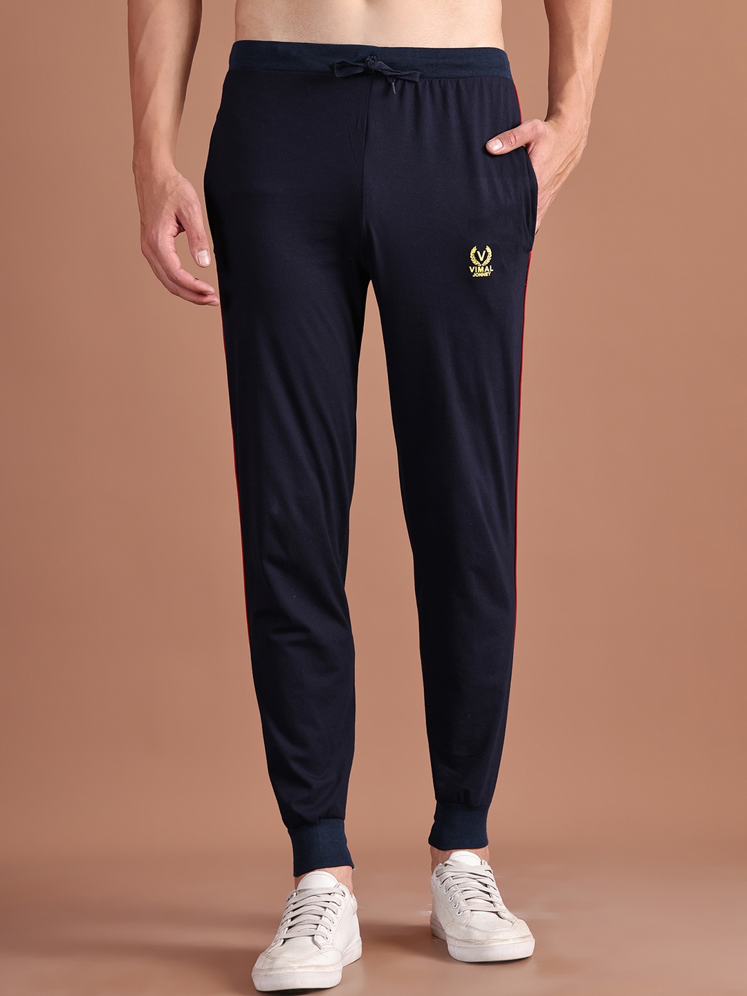 

MACK JONNEY Men Navy Blue Solid Joggers