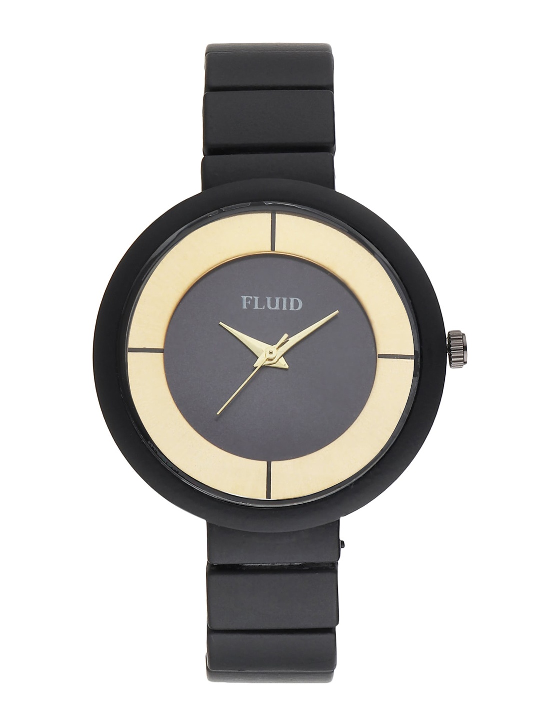 

FLUID Women Black Dial & Black Straps Analogue Watch FL-004-BK01