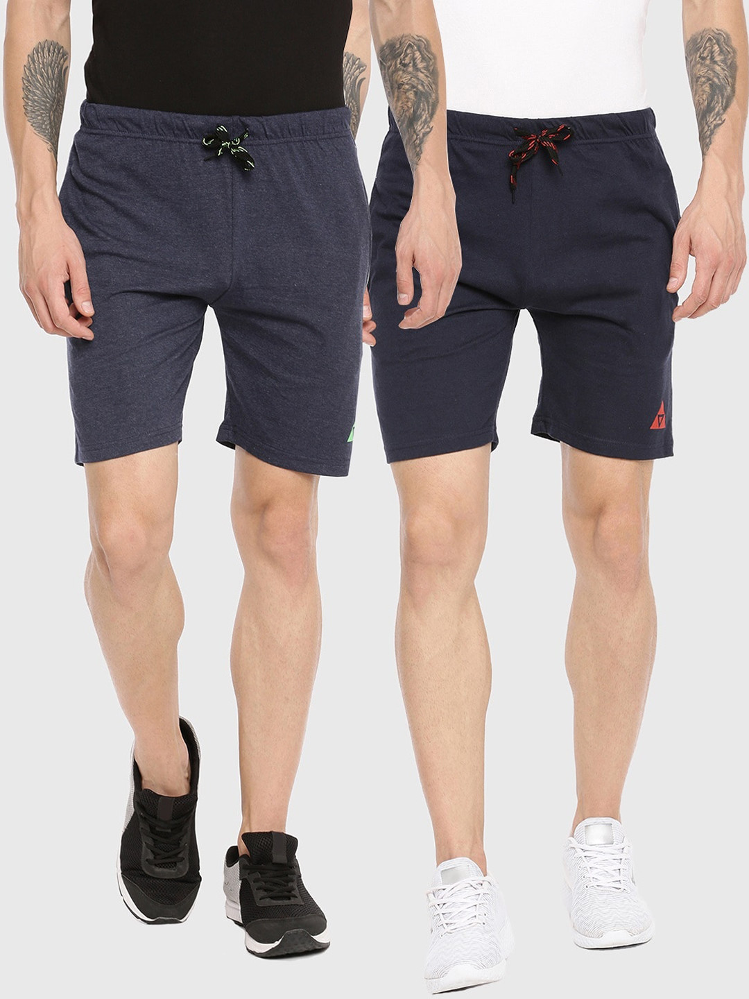 

ARDEUR Set-2 Men Blue Sports Shorts