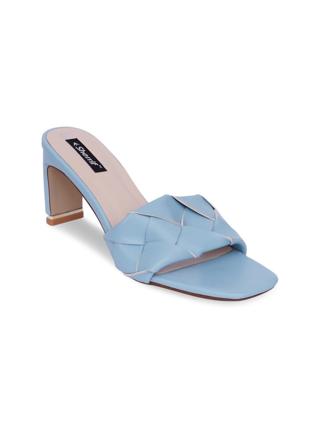 

Sherrif Shoes Blue Block Sandals