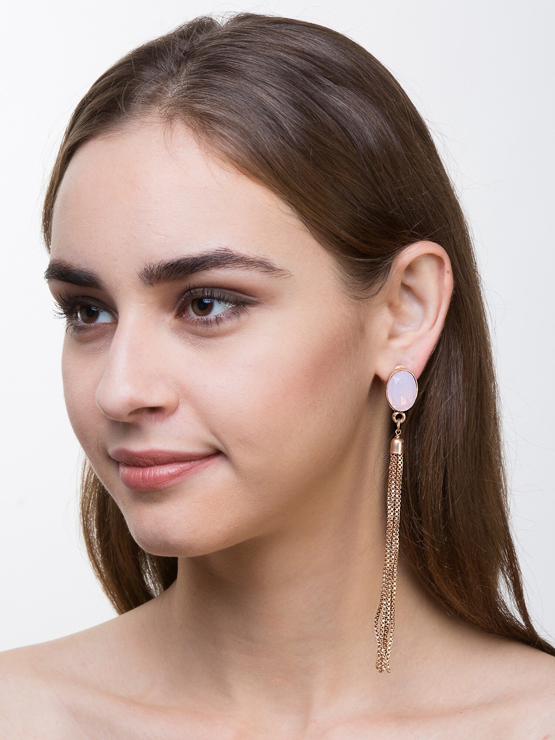 

Bellofox Gold-Toned Contemporary Drop Earrings