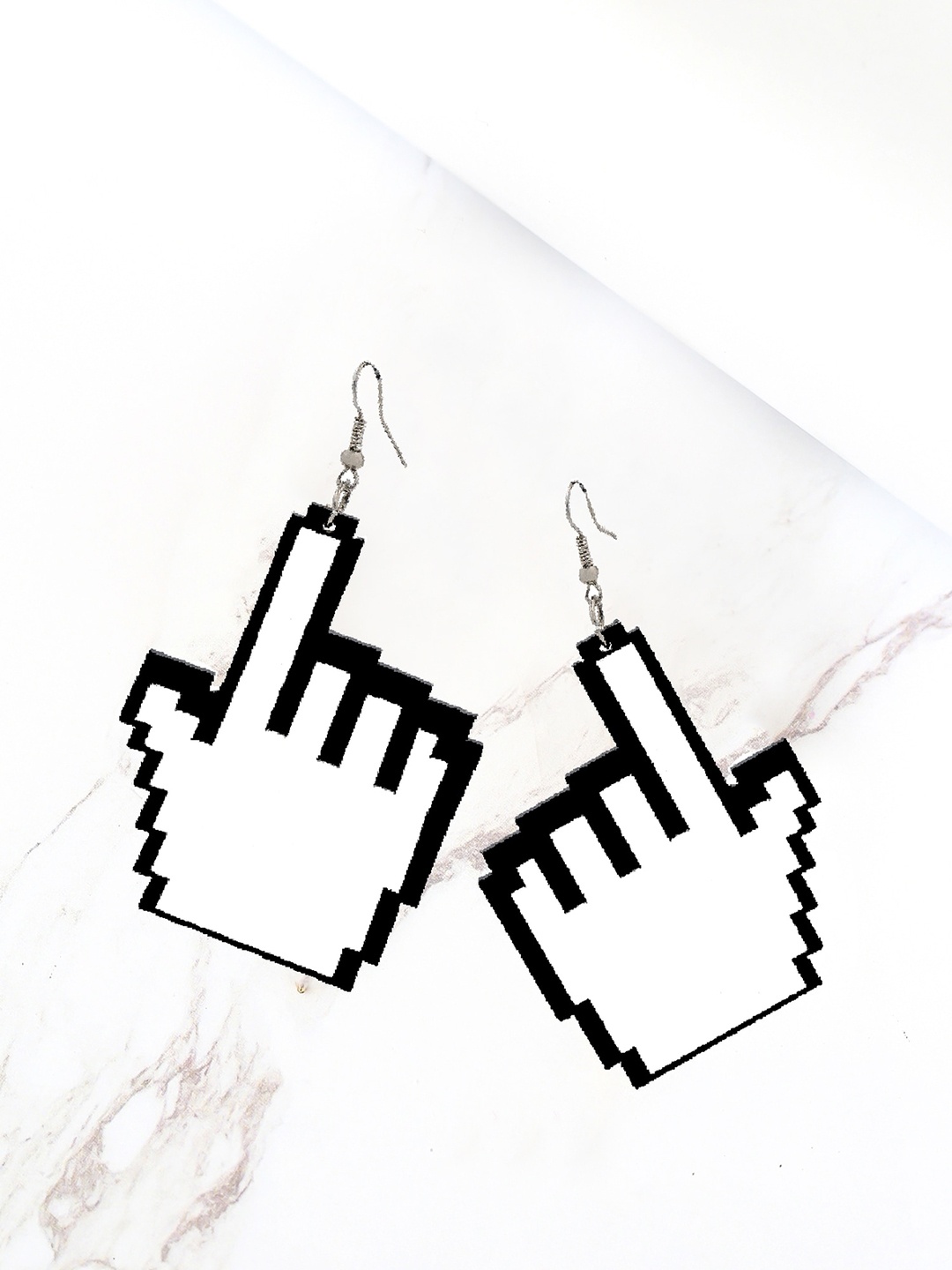 

Bellofox White Quirky Drop Earrings