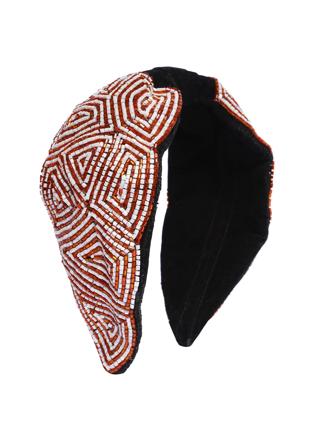 

Bella Moda Women Red & White Embellished Hairband