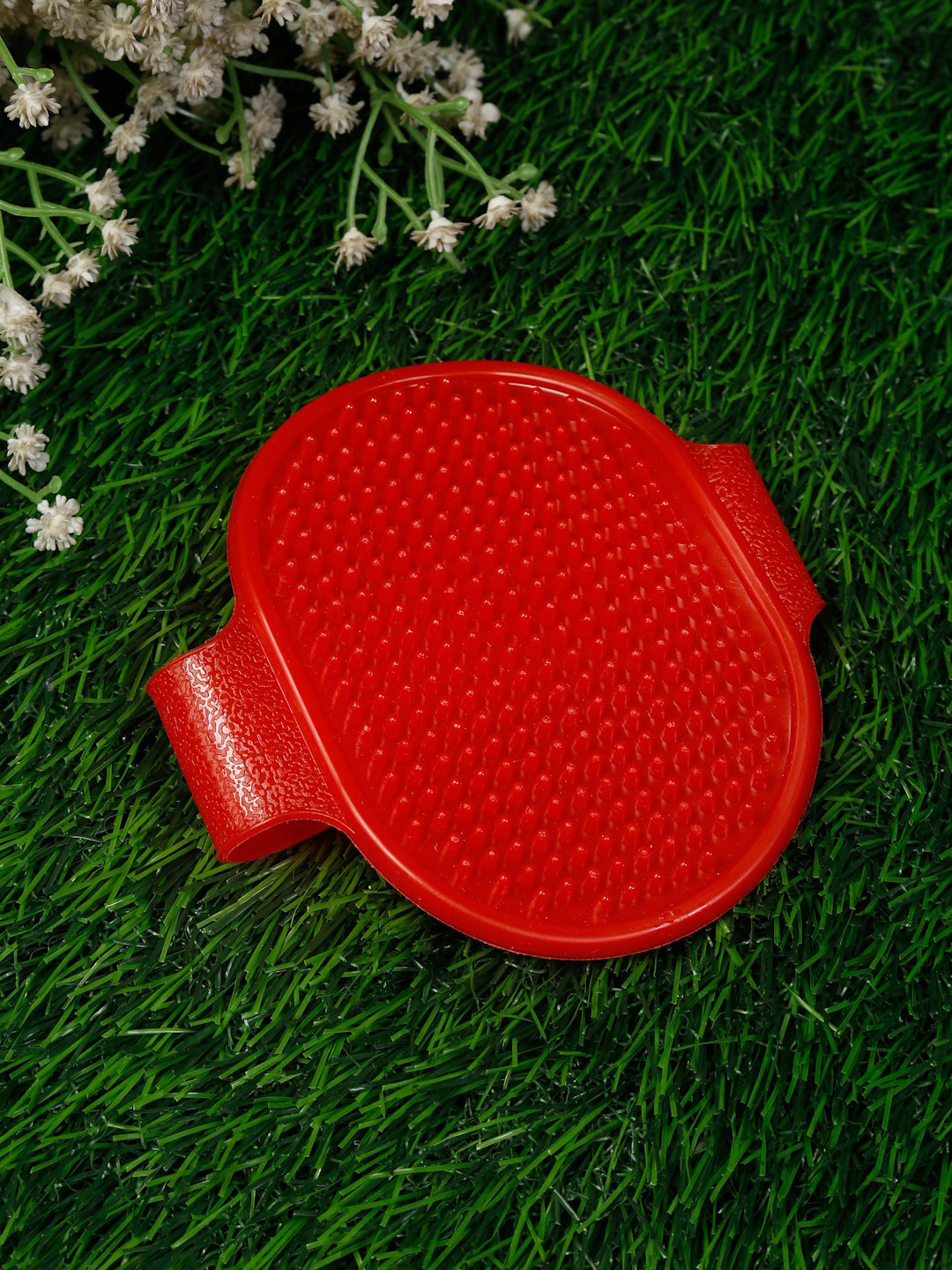 

WIGGLE TWIDDLE Red Solid Pet Bathing & Grooming Gloves