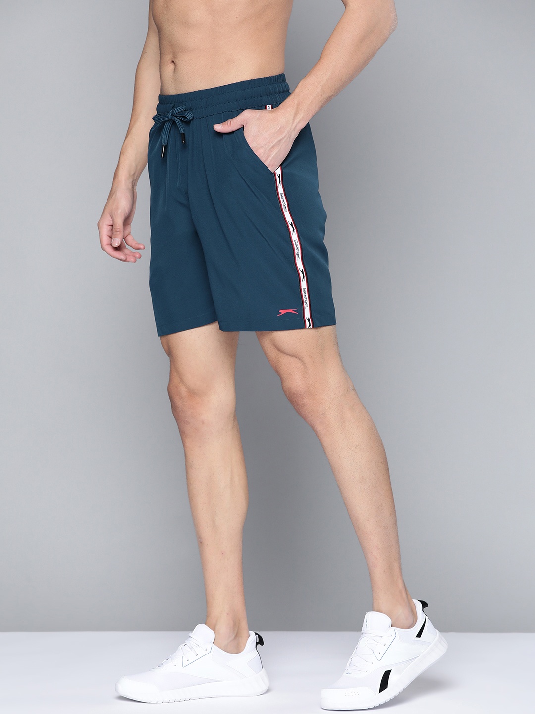 

Slazenger Men Teal Blue Sports Shorts