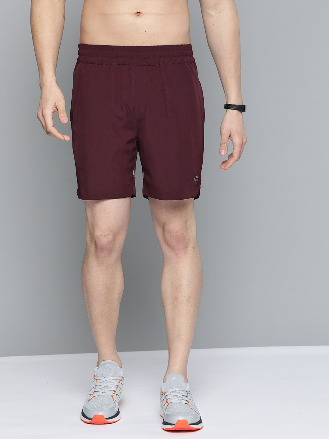 

Slazenger Men Maroon Solid Rapid-Dry Sports Shorts