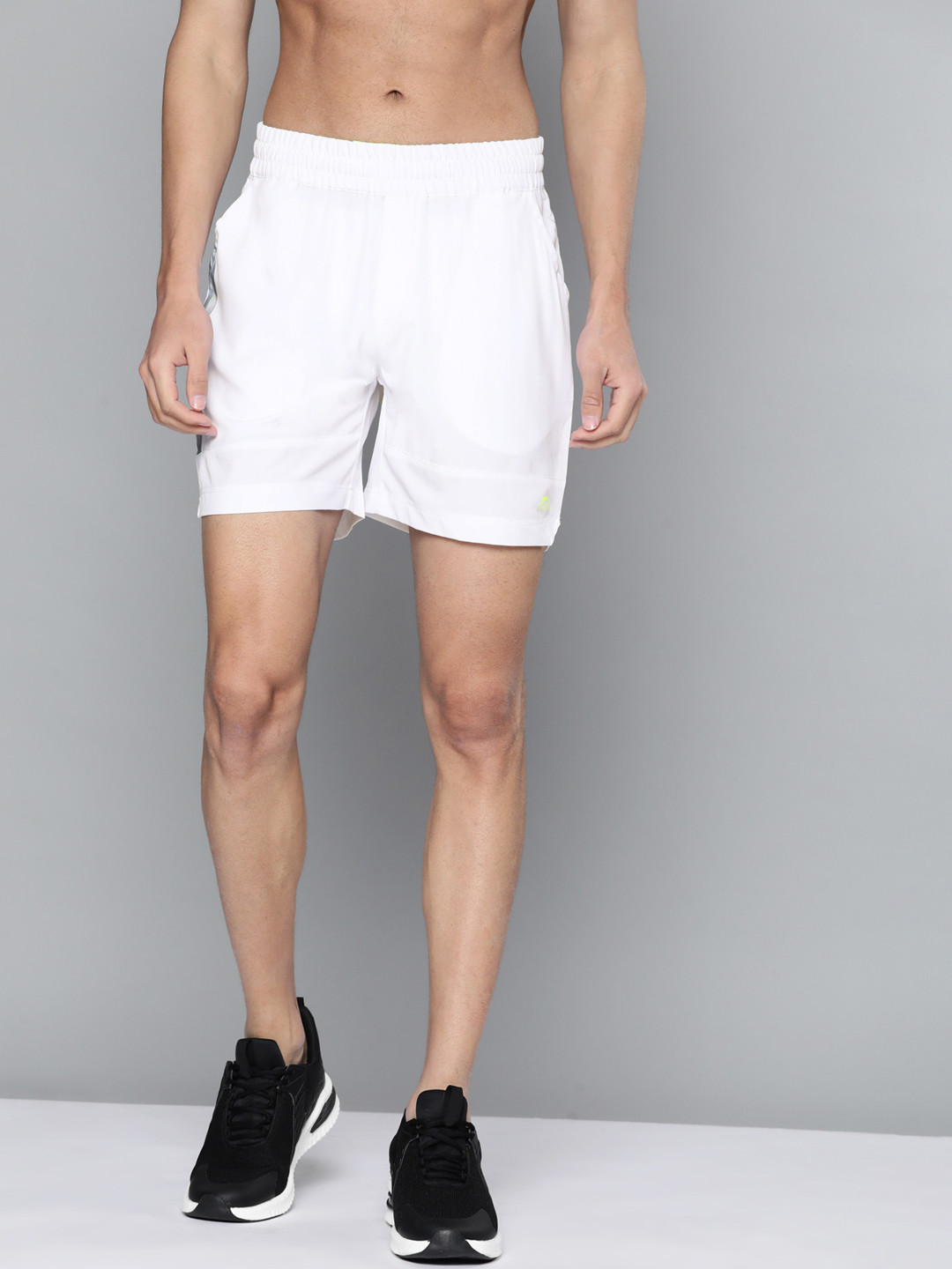 

Slazenger Men White Solid Rapid-Dry Sports Shorts