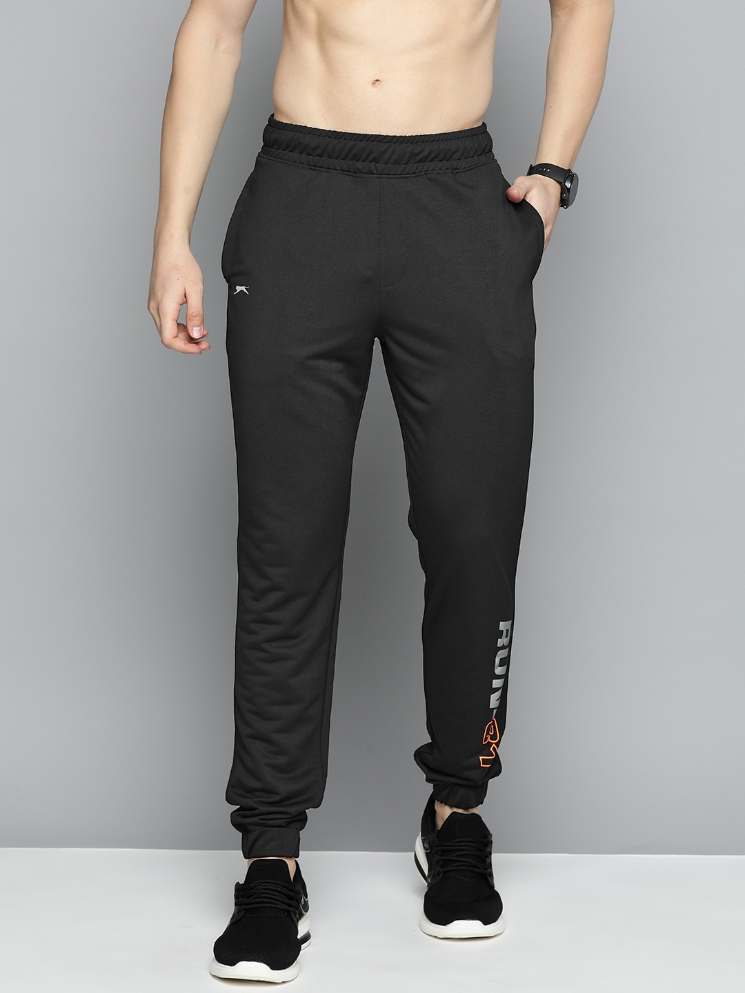 

Slazenger Men Ultra Dry Running Joggers, Black