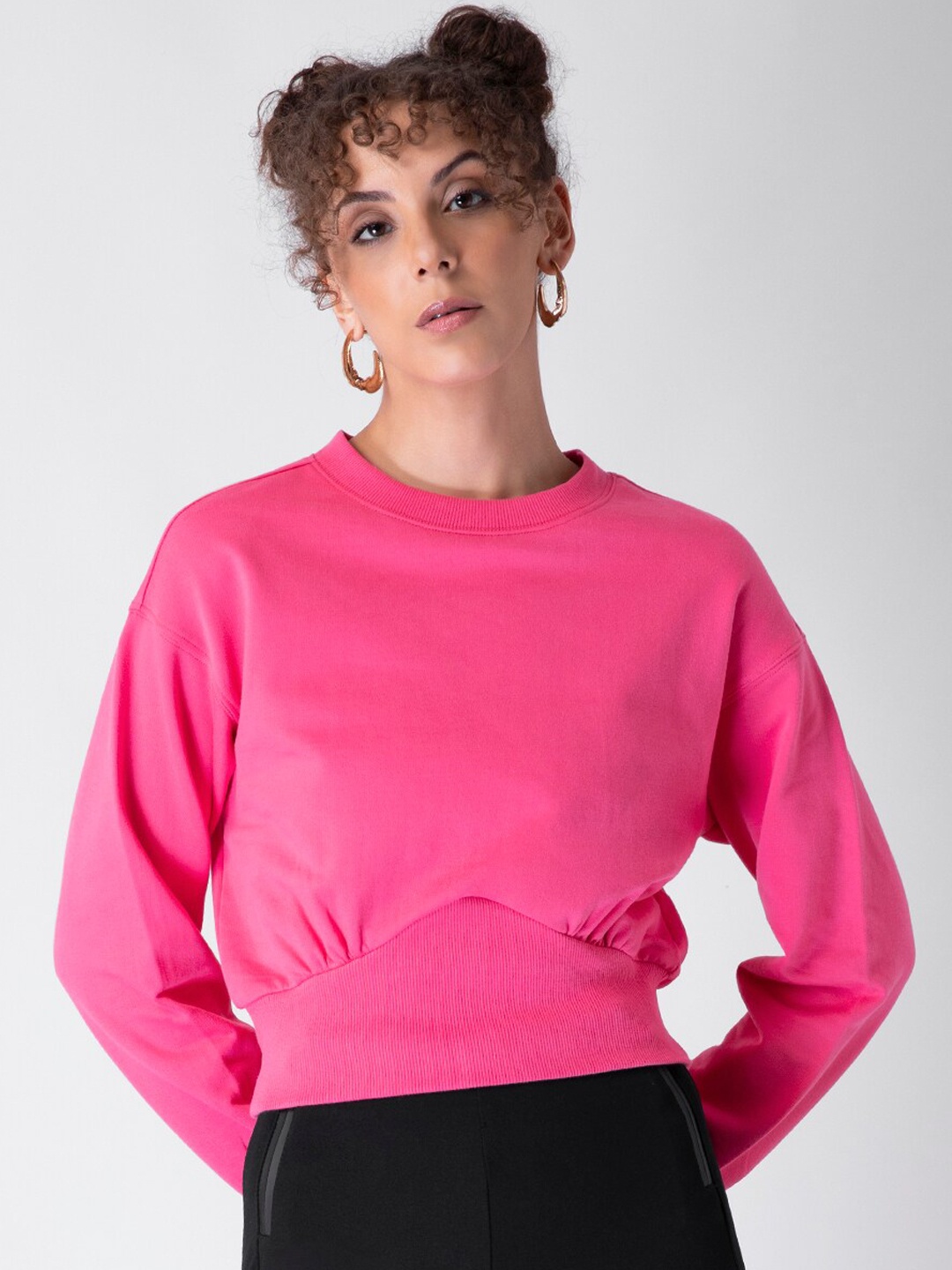 

FabAlley Women Pink Sweatshirt