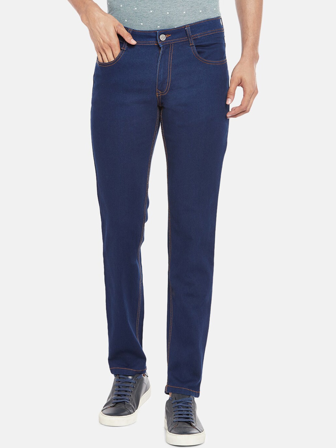 

BYFORD by Pantaloons Men Blue Tapered Fit Low-Rise Jeans