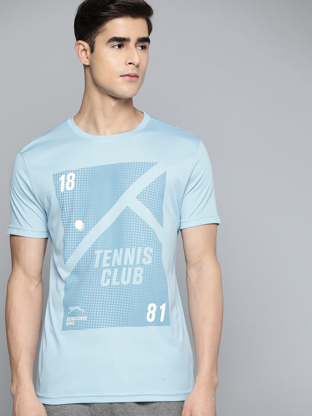 

Slazenger Printed Ultra-Dry Tennis T-shirt, Blue