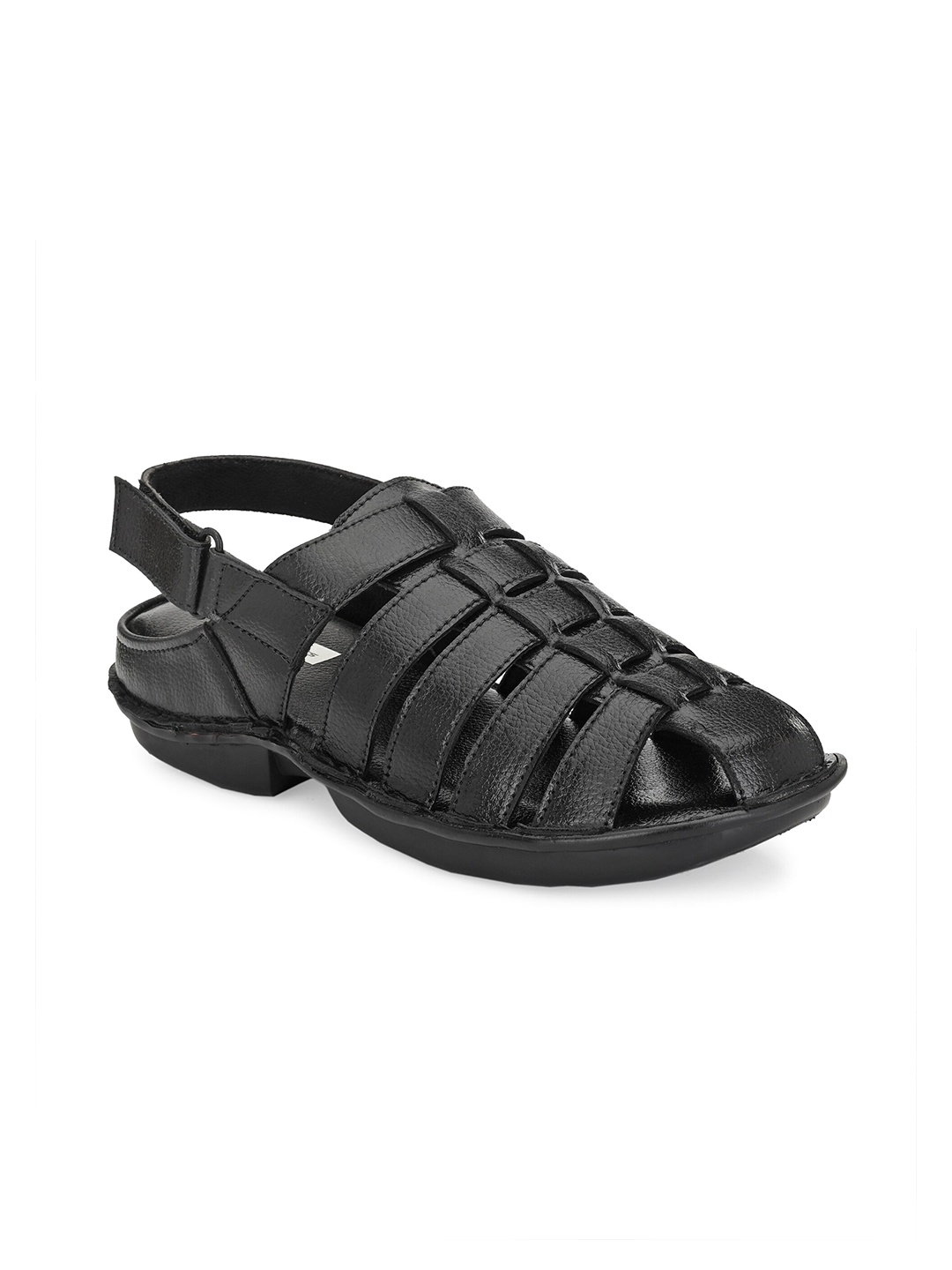 

BUCIK Men Black Comfort Sandals