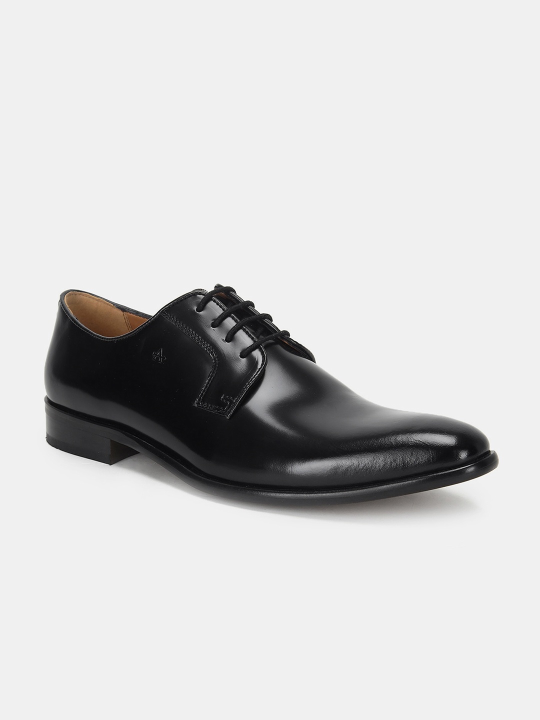 

Arrow Men Black Solid Leather Formal Derbys