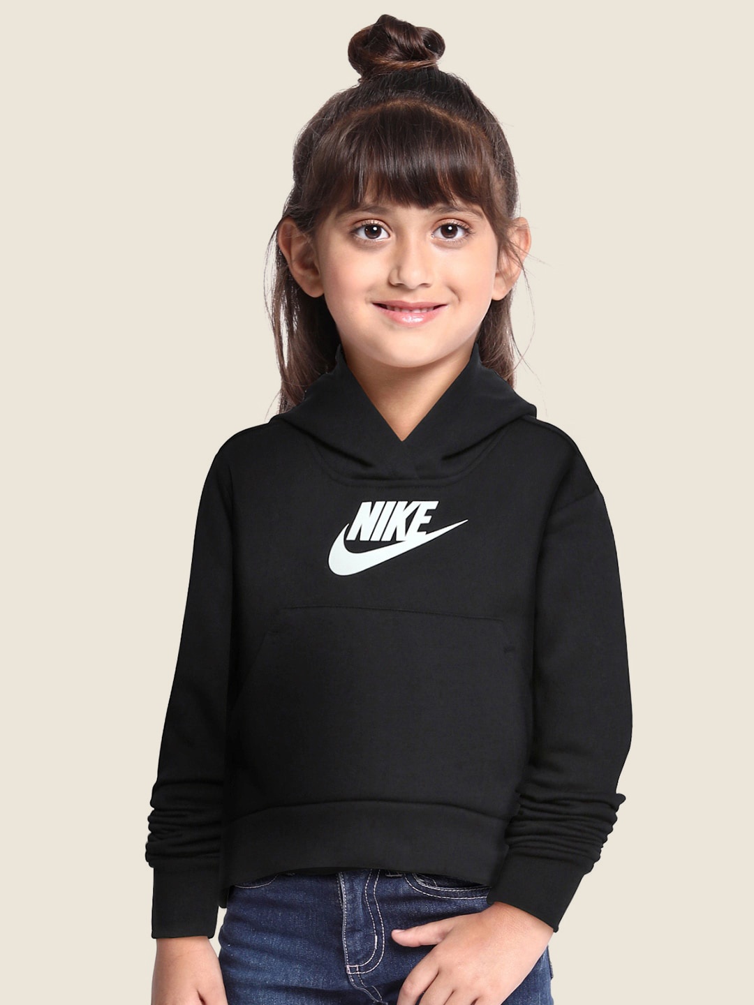 

Nike Girls Black NSW CLUB Hooded Sweatshirt