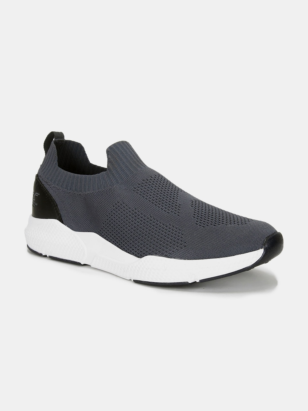

Flying Machine Men Grey Woven Design Slip-On Sneakers