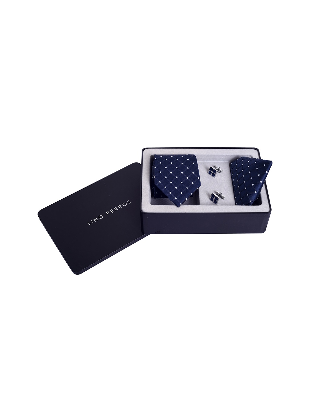 

Lino Perros Men Blue & White Printed Accessory Gift Set