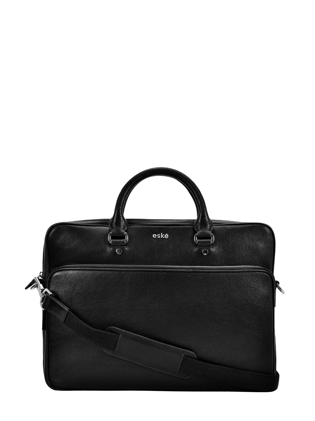 

Eske Loraine Leather Textured Upto 16inch Laptop Messenger Bag, Black