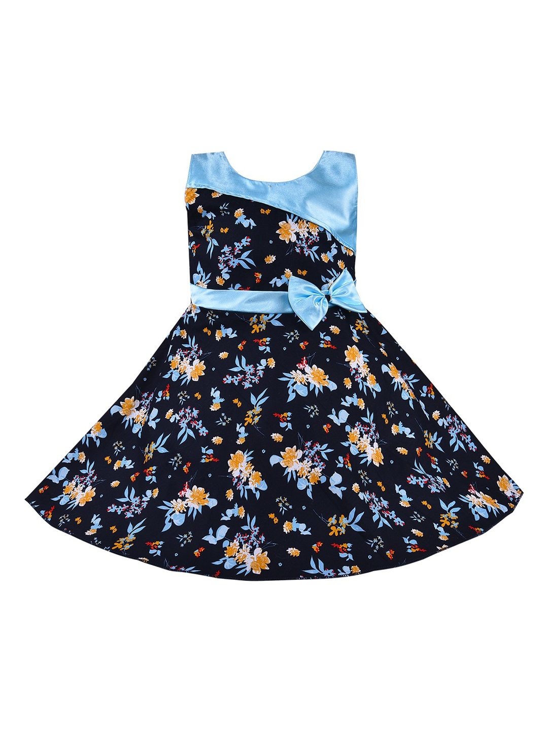 

Wish Karo Blue Floral Dress