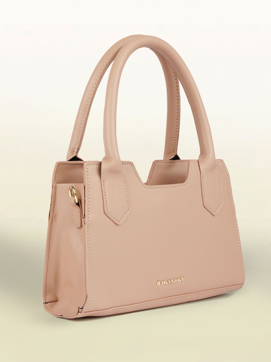 

Fastrack Women Beige Solid Handheld Bag with Detachable Sling Strap