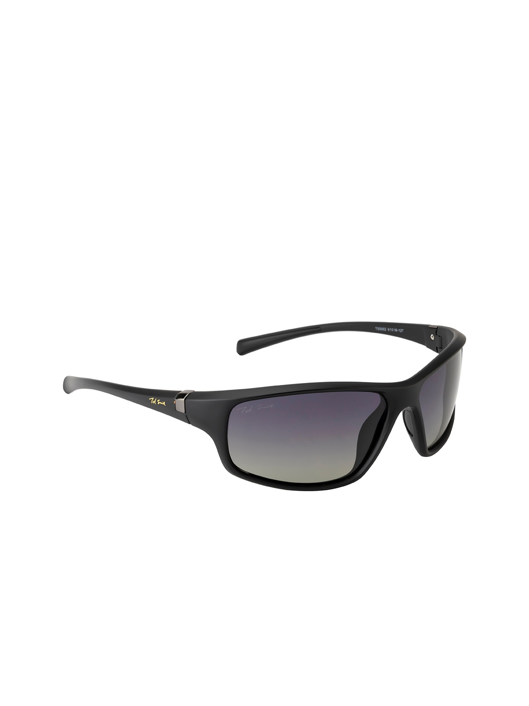 

Ted Smith Unisex Purple Lens & Black Sports Sunglasses with Polarised Lens