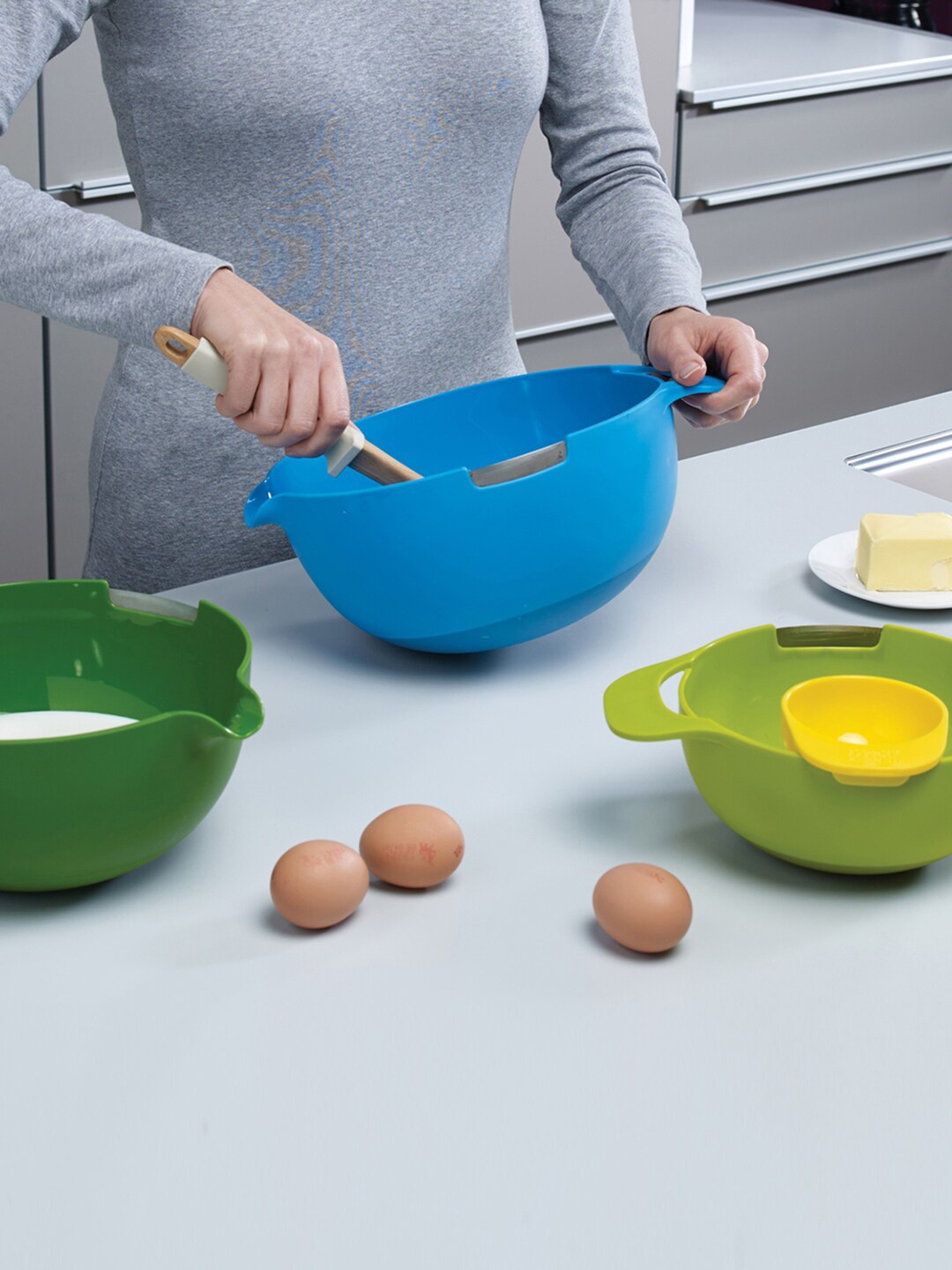 

Joseph Joseph Nest Mix 4 Piece Measuring Cups Set, Green