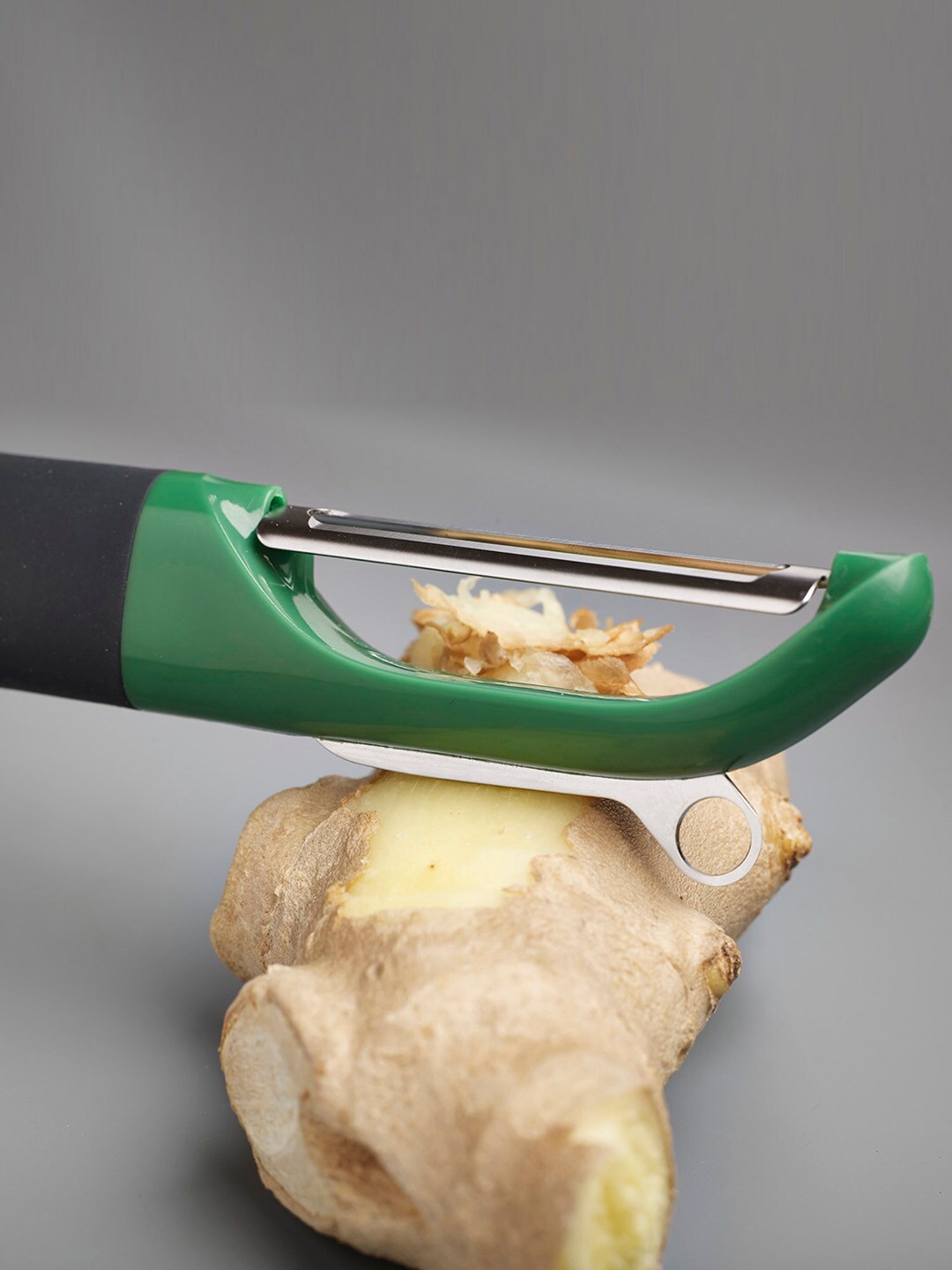 

Joseph Joseph Green & Silver-Toned Stainless Steel Multipeel Straight Peeler