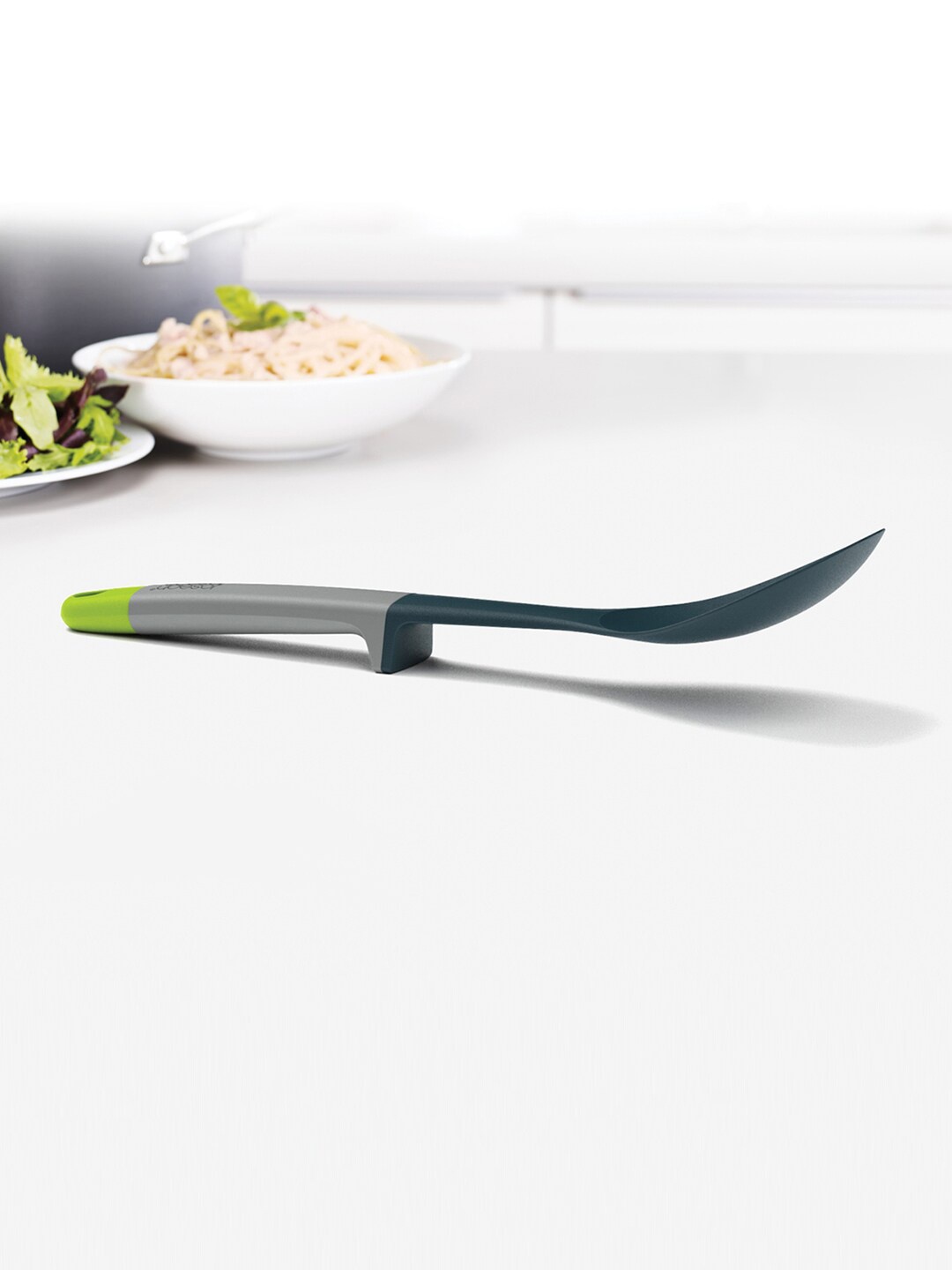 

Joseph Joseph Grey & Green Elevate Nylon Solid Spoon With Integrated Tool Rest