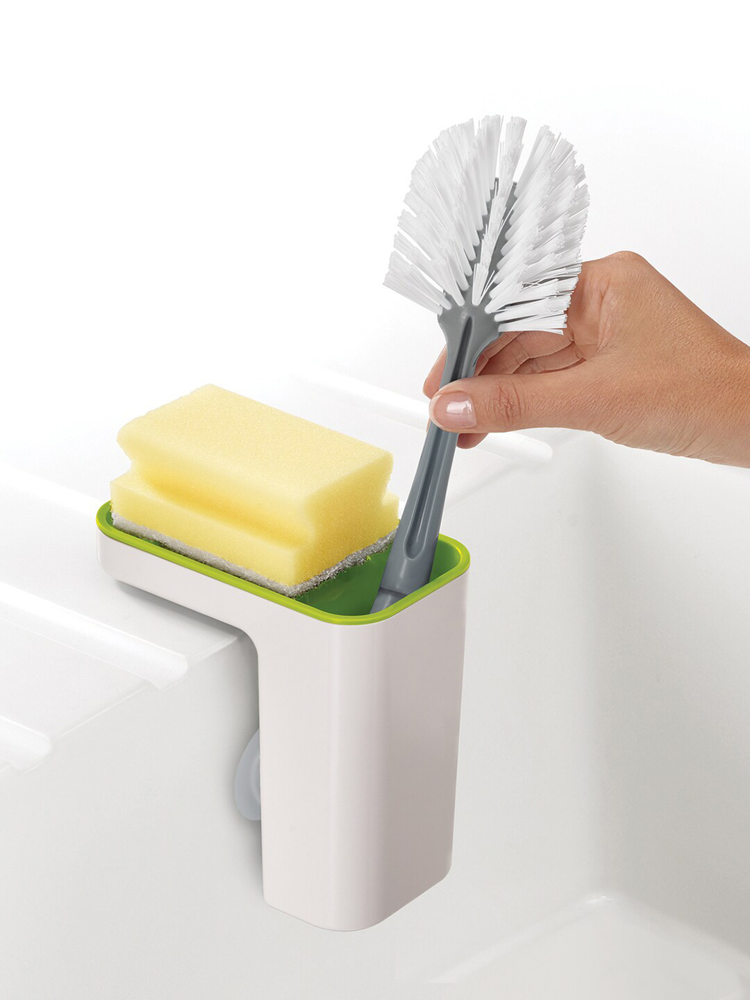 

Joseph Joseph Unisex White & Green Plastic Sink Pod Self-Draining Sink Tidy