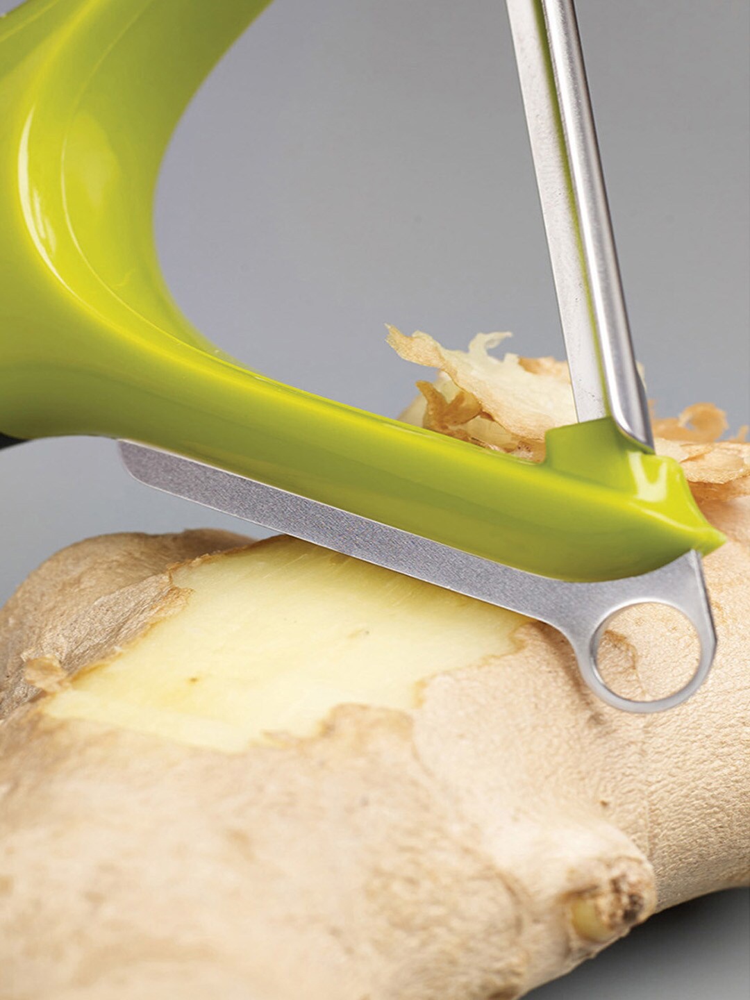 

Joseph Joseph Green & Silver-Toned Stainless Steel Multipeel Y Shaped Peeler