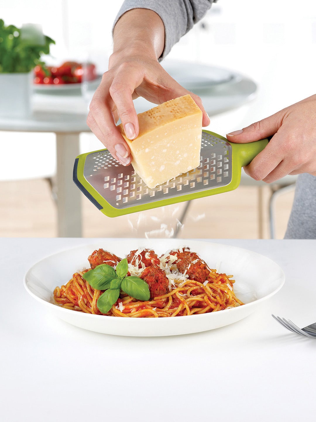 

Joseph Joseph Green & Silver-Toned Stainless Steel Twist Grater