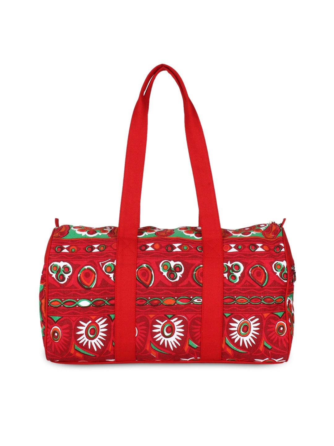 

Anekaant Women Red Printed Duffle Bag